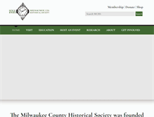 Tablet Screenshot of milwaukeehistory.net